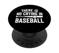 cute game stick design funny there is no crying in baseball PopSockets Adhesive PopGrip