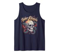 Cute Gangster Sober Gangsta Snake NA Matters Sobriety Tank Top