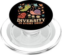 Cute Garden Bugs Diversity In Every Drop Nature PopSockets PopGrip for MagSafe