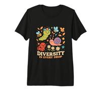 Cute Garden Bugs Diversity in Every Drop Nature Premium T-Shirt