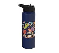 Cute Garden Bugs Diversity in Every Drop Nature Stainless Steel Insulated Water Bottle