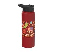 Cute Garden Bugs Diversity in Every Drop Nature Stainless Steel Insulated Water Bottle