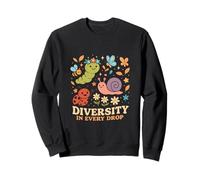 Cute Garden Bugs Diversity In Every Drop Nature Sweatshirt