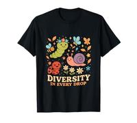 Cute Garden Bugs Diversity in Every Drop Nature T-Shirt