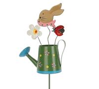 Cute Garden Stakes - Decorative Rabbit Watering Can for Patio | Flower Bed Decorative Stakes - For Flower Bed Path Balcony Lawn Yard Patio Living Room Bedroom Gardener Landscape Designer