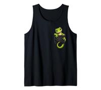 Cute Gecko in Pocket Funny Reptile Lizard Pet Owner Lover Tank Top