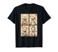 Cute Geese Autumn Leaves Farm Animals Fall Aesthetic Goose T-Shirt