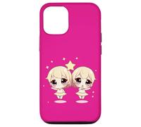 Cute Gemini Zodiac Twins - Adorable Astrology Duo Case for iPhone 12/12 Pro