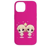 Cute Gemini Zodiac Twins - Adorable Astrology Duo Case for iPhone 14