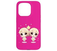 Cute Gemini Zodiac Twins - Adorable Astrology Duo Case for iPhone 15 Pro