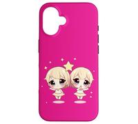Cute Gemini Zodiac Twins - Adorable Astrology Duo Case for iPhone 16