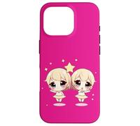 Cute Gemini Zodiac Twins - Adorable Astrology Duo Case for iPhone 16 Pro