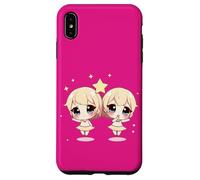 Cute Gemini Zodiac Twins - Adorable Astrology Duo Case for iPhone XS Max