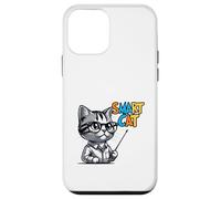 Cute Genius Cat Teacher Cartoon Illustration Case for iPhone 12 mini
