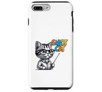 Cute Genius Cat Teacher Cartoon Illustration Case for iPhone 7 Plus/8 Plus