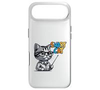 Cute Genius Cat Teacher Cartoon Illustration Case for iPhone Air