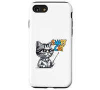 Cute Genius Cat Teacher Cartoon Illustration Case for iPhone SE (2020) / 7/8