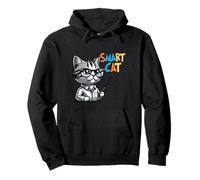 Cute Genius Cat Teacher Cartoon Illustration Pullover Hoodie