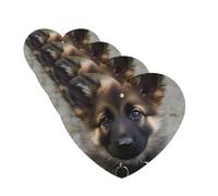 Cute german shepherd puppy Car Air Fresheners Cards Set of 4 Pieces Personalized Car Fresheners Gifts for Men Women Auto Aromatherapy Tablets Hanging Scented Cards for Wardrobe Bathroom