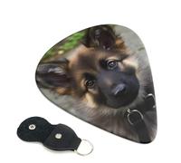 Cute German Shepherd Puppy Guitar Plectrums, 6 Guitar Plectrums, Double Sided Printing, For Acoustic Guitar, Bass, Ukulele, Electric Guitar (0.46 Mm 0.71 Mm 0.96 Mm)
