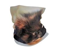Cute German Shepherd Puppy Print Winter Neck Gaiter Warmer, Soft Face Mask Scarf For Cold Weather Skiing Cycling Outdoor Sports