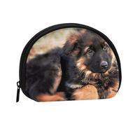Cute German Shepherd Puppy Prints Coin Purse for Women Cute Small Change Wallet Mini Coin Purses Pouch with Zipper