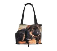 "cute german shepherd puppy Prints Small Dog Carrier Bag, Portable Cat Carrier Handbag, Foldable Pet Carrier Bag, Personalized Pattern Design"