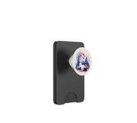 Cute Ghost and Cat Reading Book in Full Moon Halloween Reads PopSockets PopWallet for MagSafe