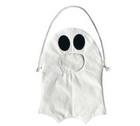 Cute Ghost Bag - Halloween Pack Fanny Pack for Parties in Costumes, Creepy Cross Body with Adjustable Strap, Candy Holder for Girls, Boys, Women, Travel,