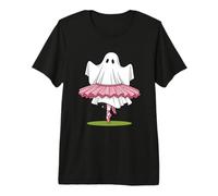 Cute Ghost Ballerina Dancing Spooky Ballet Premium T-Shirt