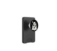 Cute Ghost Black Cat Coffee Spooky Halloween Night Stars Art PopSockets PopWallet for MagSafe