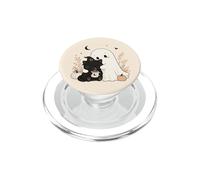 Cute Ghost Black Cat Pumpkin Halloween Boho Spooky Witch PopSockets PopGrip for MagSafe
