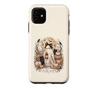 Cute Ghost Black Cats Floral Tis The Halloween Season Design Case for iPhone 11