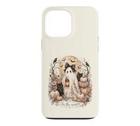 Cute Ghost Black Cats Floral Tis The Halloween Season Design Case for iPhone 13 Pro Max