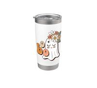 Cute Ghost Boo Halloween Humor Stainless Steel Insulated Tumbler