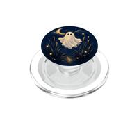 Cute Ghost Cattails Crescent Moon Fireflies Starry Night PopSockets PopGrip for MagSafe