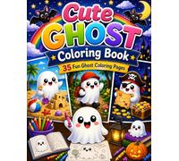Cute Ghost Coloring Book for Kids: Adorable Ghosts with Balloons, Candy, Toys, Animals, and Fun Halloween Adventures for Boys & Girls Ages 3-8 (BrightNova Coloring Books)