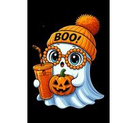 Cute Ghost Coquette Pumpkin Halloween Composition Notebook: Halloween Journal for Kids