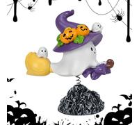 Cute Ghost Decor, Cute Spooky Ghosts Statue, Adorable Spring-Base Design, Whimsical Holiday Accent, 4.61x2.36x5.04 Inches, for Nursery Living Room Bedroom Party Entryway Display