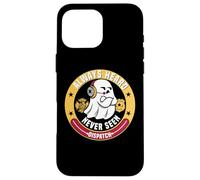 Cute Ghost Dispatcher Halloween Always Heard But Never Seen Case for iPhone 16 Pro Max