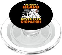 Cute Ghost Dispatcher Halloween Always Heard But Never Seen PopSockets PopGrip for MagSafe