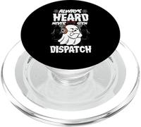 Cute Ghost Dispatcher Halloween Always Heard But Never Seen PopSockets PopGrip for MagSafe