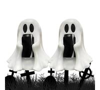 Cute Ghost Drink Holder, Halloween Coke Ghost Drink Holder, Spookily Drink Holders for Cola and Practical, Swap Cans Anytime, Personalized Desktop Decoration (2pcs,11.3 * 10.2 * 15cm)