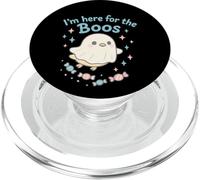 Cute Ghost Duck I'm Here for the Boos Halloween PopSockets PopGrip for MagSafe