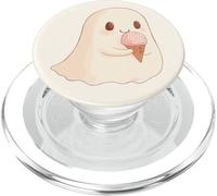 Cute Ghost Eating Ice Cream Summer PopSockets PopGrip for MagSafe