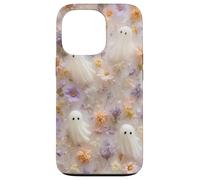 Cute Ghost Floral Aesthetic Spooky Art Girly 3-D Case for iPhone 13 Pro