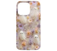 Cute Ghost Floral Aesthetic Spooky Art Girly 3-D Case for iPhone 15 Pro Max