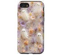 Cute Ghost Floral Aesthetic Spooky Art Girly 3-D Case for iPhone SE (2020) / 7/8