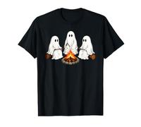 Cute Ghost Halloween Campfire Camping Value Graphic T-Shirt