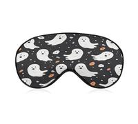 Cute Ghost Halloween Pattern Sleep Mask Eye Mask Travel Eye Cover